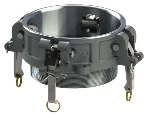 8" Type B Cam & Groove Coupler x Male NPT Ever-Tite Aluminum Final Sale