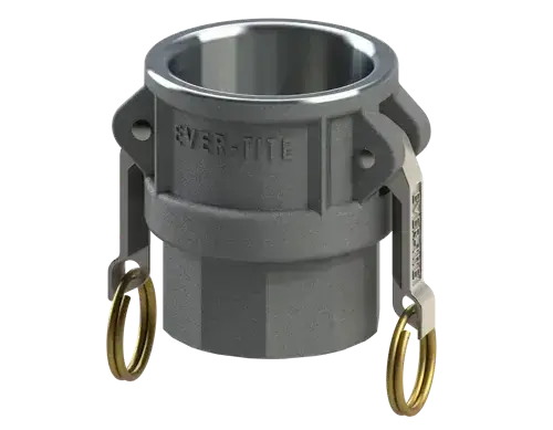 1-1/2" Type D Cam & Groove Coupler x Female NPT Ever-Tite Aluminum Price Cut