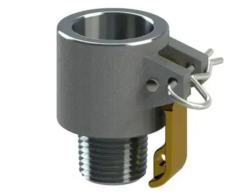 1/2" Type B Cam & Groove Coupler x Male NPT Tough-Tite Aluminum Premium