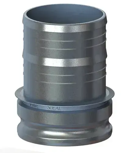One Day Deal 5" Type E Cam & Groove Adapter x Hose Shank Tough-Tite Aluminum
