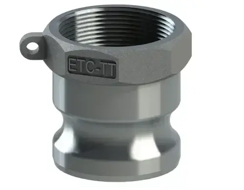 8" Type A Cam & Groove Adapter x Female NPT Tough-Tite Aluminum Price Cut