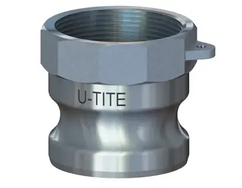 Final Sale 1/2" Type A Cam & Groove Adapter x Female NPT U-Tite Aluminum (5 / Pkg.)