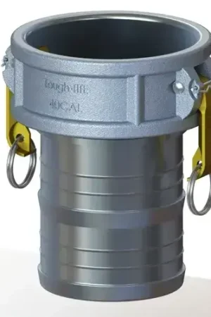 4" Type C Cam & Groove Coupler x Hose Shank U-Tite Aluminum Clearance