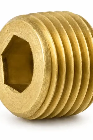 HOLO-KROME 11108 1/2"-14 PTF Flush Socket Pressure Plugs 7/8" Taper Brass (50 / Pkg.) Fast Shipping