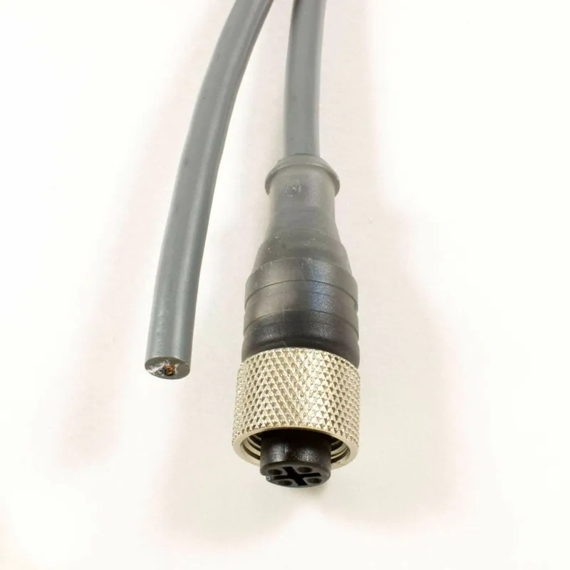 Get Yours OBSOLETE - Alpha Connect Cordset - M12 Female Straight to Cut End - 22AWG 4 Poles - AR0400105 - Slate - 15M (49.2ft)