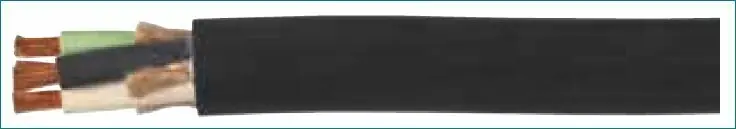 Carolprene with 17 FREE® Jacketed Type SOOW 14 awg 3 conductor black jacket portable cord, Hf762 Popular