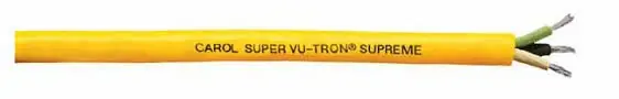Bargain Super Vu-Tron® Supreme Type SOOW Portable Cord GenClean® Jacket - 18 AWG 3 Conductor - Yellow