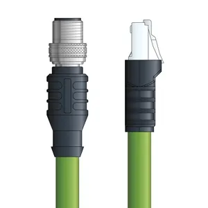 Grab Now CPN008S05 - LAPP ETHERLINE® PROFINET Cordsets 22 AWG / 2 pair CAT5 - Green Polyurethane (PUR) - M12 Male / RJ45 connectors - 5m