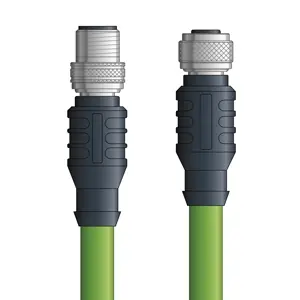 Top Pick PB4110144F01 - LAPP UNITRONIC® PROFIBUS Cordsets 24 AWG / 1 pair Bus - Violet Polyurethane (PUR) - M12 Female 90 deg / D-sub Terminator connectors - 1m