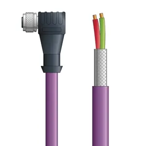 Authentic PB4110141S10 - LAPP UNITRONIC® PROFIBUS Cordsets 22 AWG / 1 pair Bus - Violet PVC - M12 Male / D-sub Terminator connectors - 10m