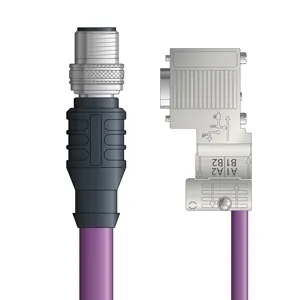 Popular PB4110145F10 - LAPP UNITRONIC® PROFIBUS Cordsets 24 AWG / 1 pair Bus - Violet Polyurethane (PUR) - M12 Male / D-sub Node connectors - 10m