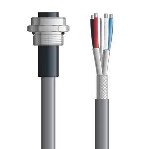 DN4110006S02 - LAPP UNITRONIC® DeviceNet Cordsets 15 & 18 AWG / 1 + 1 pair Bus - Gray PVC - 7/8 in Female Panel Mount / Wire Leads connectors - 2m Cheap