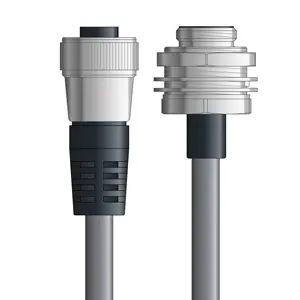 Weekend Sale DN4110015S02 - LAPP UNITRONIC® DeviceNet Cordsets 15 & 18 AWG / 1 + 1 pair Bus - Gray PVC - 7/8 in Female / 7/8 in Male Bulkhead connectors - 2m