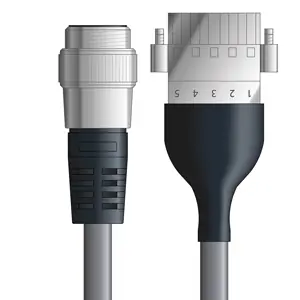 DN4110046F02 - LAPP UNITRONIC® DeviceNet Cordsets 14 & 18 AWG / 1 + 1 pair Bus - Gray PVC - 7/8 in Male / Plug Header connectors - 2m Fresh Stock