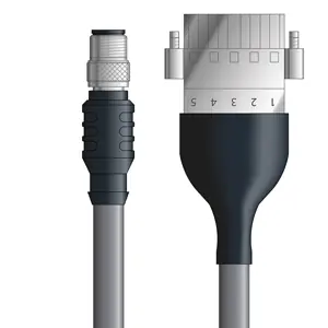 DN4110048F02 - LAPP UNITRONIC® DeviceNet Cordsets 14 & 18 AWG / 1 + 1 pair Bus - Gray PVC - 7/8 in Male / Plug Header connectors - 2m Today Only