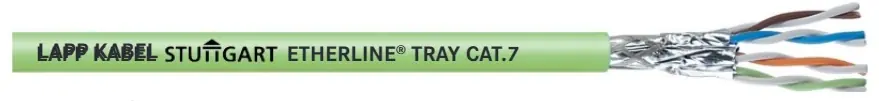 2170472 - LAPP ETHERLINE® TRAY CAT7 Stationary - 22 AWG / 4 pair- Green Direct From Factory