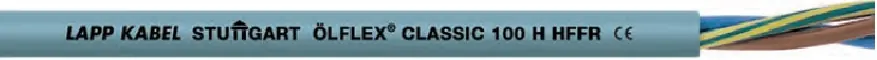 0014153 - LAPP ÖLFLEX® CLASSIC 100 H Power and Control Cable- 16 AWG 5 Conductor - Gray Halogen-free Jacket Luxury