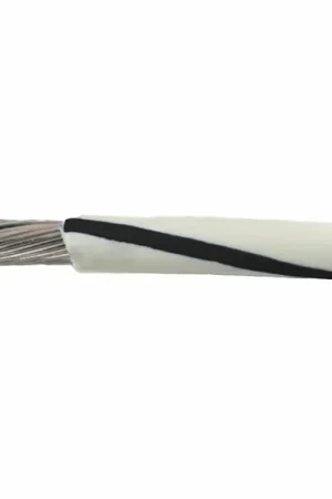 1853 WB001 - Alpha Wire MIL-W-16878E/1/Type B/MIL-W-76B/Type LW PVC Hook-Up/Lead Wire - 26 AWG - 7/34 Stranded Conductor - Tinned Copper - 600V - White/Black - 1000ft Fast Shipping