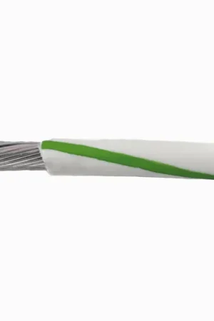 1854 WG005 - Alpha Wire MIL-W-16878E/1/Type B/MIL-W-76B/Type LW PVC Hook-Up/Lead Wire - 24 AWG - 7/32 Stranded Conductor - Tinned Copper - 600V - White/Green - 100ft Big Sale