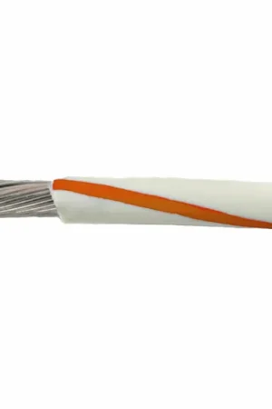 1854 WO005 - Alpha Wire MIL-W-16878E/1/Type B/MIL-W-76B/Type LW PVC Hook-Up/Lead Wire - 24 AWG - 7/32 Stranded Conductor - Tinned Copper - 600V - White/Orange - 100ft Weekend Sale