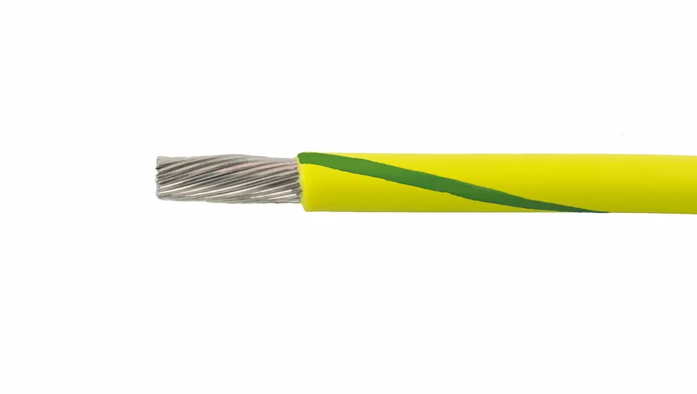 3079 YG001 - Alpha Wire UL 1015 PVC Hook-Up/Lead Wire - 14 AWG - 41/30 Stranded Conductor - Tinned Copper - 600V - Yellow/Green - 1000ft Authentic
