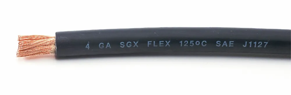 SGX Automotive Battery Cable - 3/0 AWG - 1672 Strand - Black Final Sale