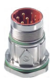76154000 - LAPP EPIC® POWER LS1 Style G5 - Straight Panel Mount Inlet Connector - Male Contacts & Locknut - 3 + PE + 4 Configuration Order Now