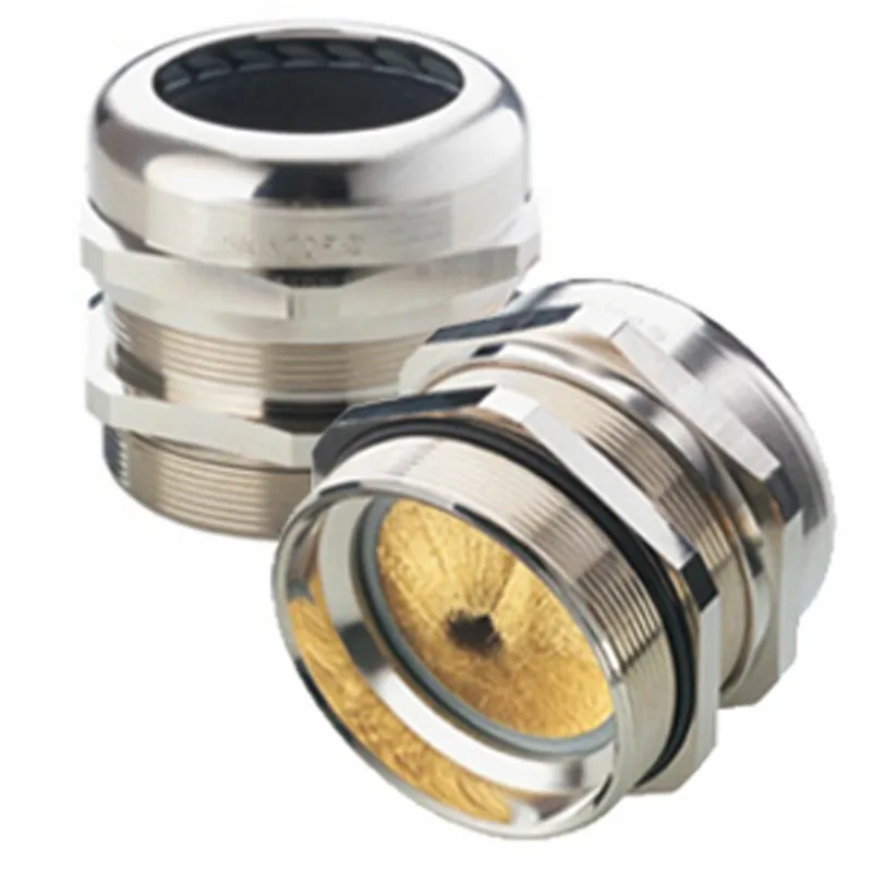 Fresh Stock 53112047 - LAPP SKINTOP® MS-NPT BRUSH Strain Relief Cable Gland - 1 NPT - Metallic