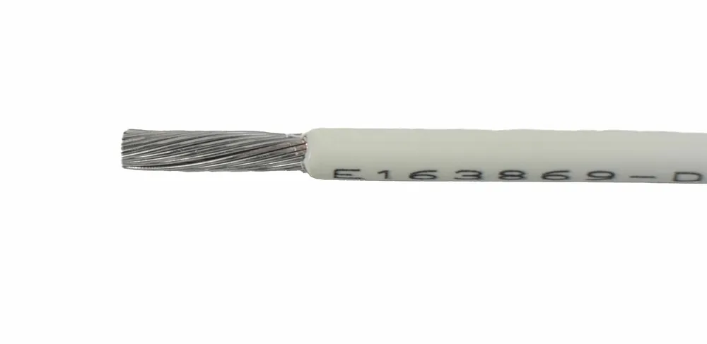 Alpha Wire EcoWire® Plus Hook-Up/Lead Wire - 26 AWG 7 Stranded Conductor - Bare copper - 300V - White - 1000 ft Popular