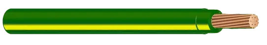 TFFN Fixture Wire - 18 AWG - Green/yellow - Stranded Conductor Fast Shipping
