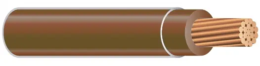 Free Returns THHN Building Wire - 10 AWG - Brown - Stranded Conductor