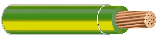 THHN Building Wire - 4 AWG - Green/yellow - Stranded Conductor While Supplies Last