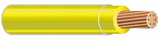 Certified THHN Building Wire - 6 AWG - Yellow - Stranded Conductor