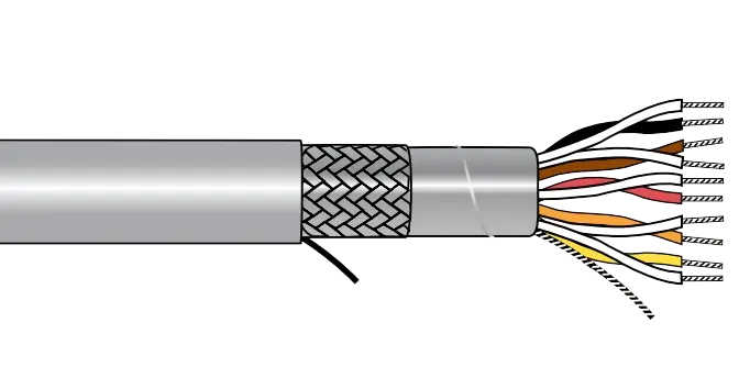 Alpha EcoCable® Mini Foil Braid Shield Multipair Cable - 26 AWG 4 Pair - Slate - 300V - 1000 ft Mega Sale