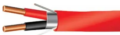 Fire Alarm Cable - FPLP Plenum Rated - 12/2 Shielded - Red Jacket - 1000 ft Reel Brand New