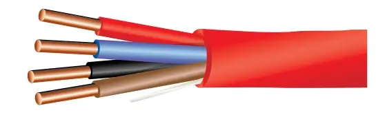 Get Yours Fire Alarm Cable - FPLR Riser Rated - 14/2 Unshielded - Red Jacket - 1000 ft Box