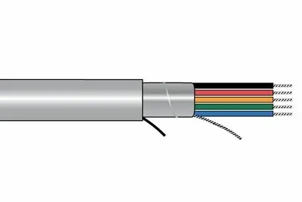 Trending Alpha Xtra-Guard®1 Foil Shield Multiconductor Cable - 20 AWG 8 Conductor - Slate - 300V - 100 ft