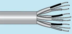 Alpha Essentials Multi-Pair Cable - Foil Shield - 18 AWG 15 Pair - Gray - 300V - 100ft - Alpha 6069/15C SL005 Fast Shipping