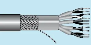 Premium Alpha Essentials Multi-Pair Cable - Individually Shielded Pairs with Foil Braid Shield - 24 AWG 5 Pair - Gray - 300V - 100ft - Alpha 6319 SL005