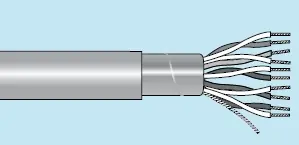 Alpha Essentials Multi-Pair Low Smoke Zero Halogen (LSZH) Cable - Foil Shield - 24 AWG 9 Pair - Gray - 300V - 100ft - Alpha 5479L SL005 Trending