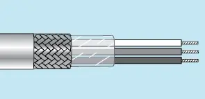 Alpha Essentials Multi-Conductor Cable - Braid Shield - 22 AWG 3 Conductor - White - 600V - 100ft - Alpha 2834/3 WH005 Latest