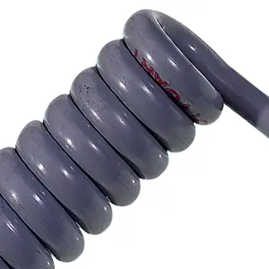 70002666 LAPP ÖLFLEX® SPIRAL 400 P Retractable Coiled Cable (20" - 49" length) - Unshielded - 18 AWG 7 Conductor - Gray Exclusive Offer