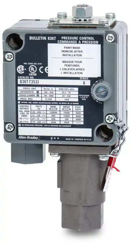 Allen-Bradley 836T-T353J Pressure Switch Trending