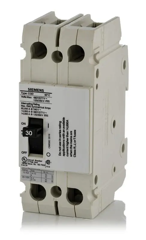 Shop Now Siemens CQD230 - 30A 2 Pole Molded Case Circuit Breaker