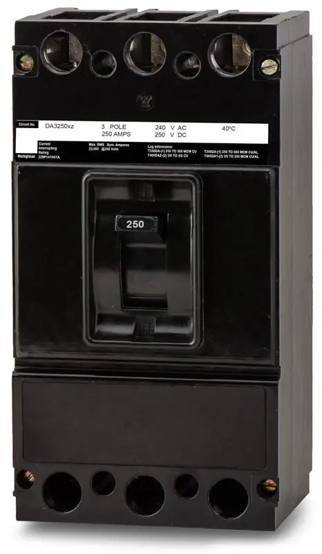 Eaton / Cutler-Hammer DA3250 - 250A 3 Pole Molded Case Circuit Breaker Top Pick