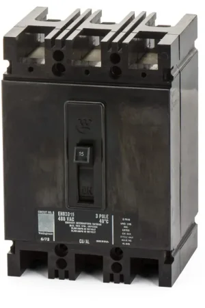 Clearance Eaton / Westinghouse EHB3015 - 15A 3 Pole Molded Case Circuit Breaker