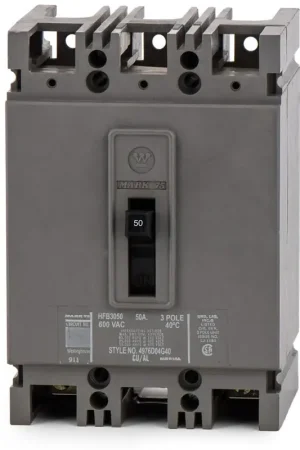 Weekend Sale Eaton / Cutler-Hammer HFB3050 - 50A 3 Pole Molded Case Circuit Breaker
