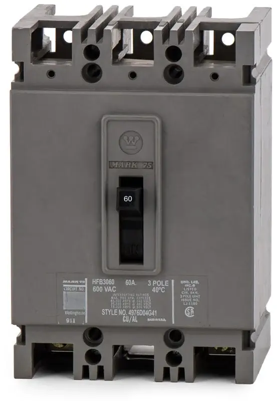 High Quality Eaton / Cutler-Hammer HFB3060 - 60A 3 Pole Molded Case Circuit Breaker