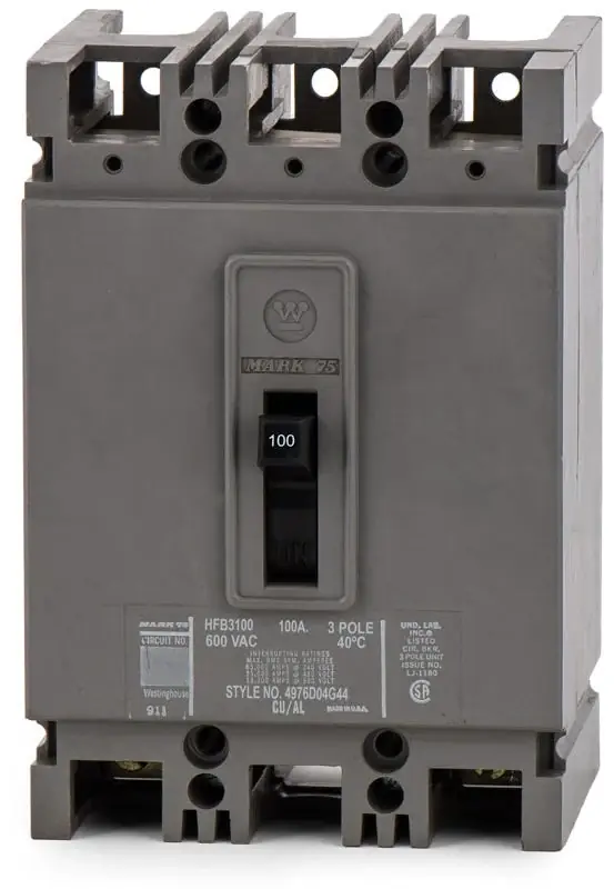 Top Rated Eaton / Cutler-Hammer HFB3100 - 100A 3 Pole Molded Case Circuit Breaker