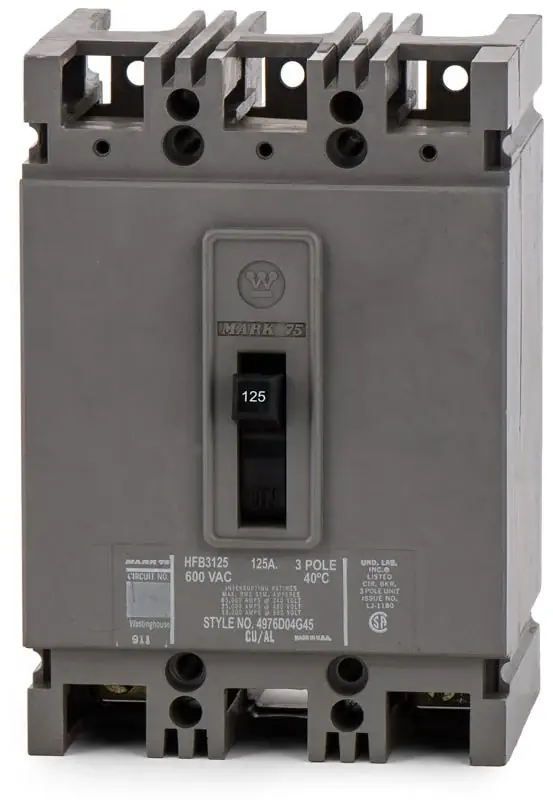 Fast Shipping Eaton / Cutler-Hammer HFB3125 - 125A 3 Pole Molded Case Circuit Breaker